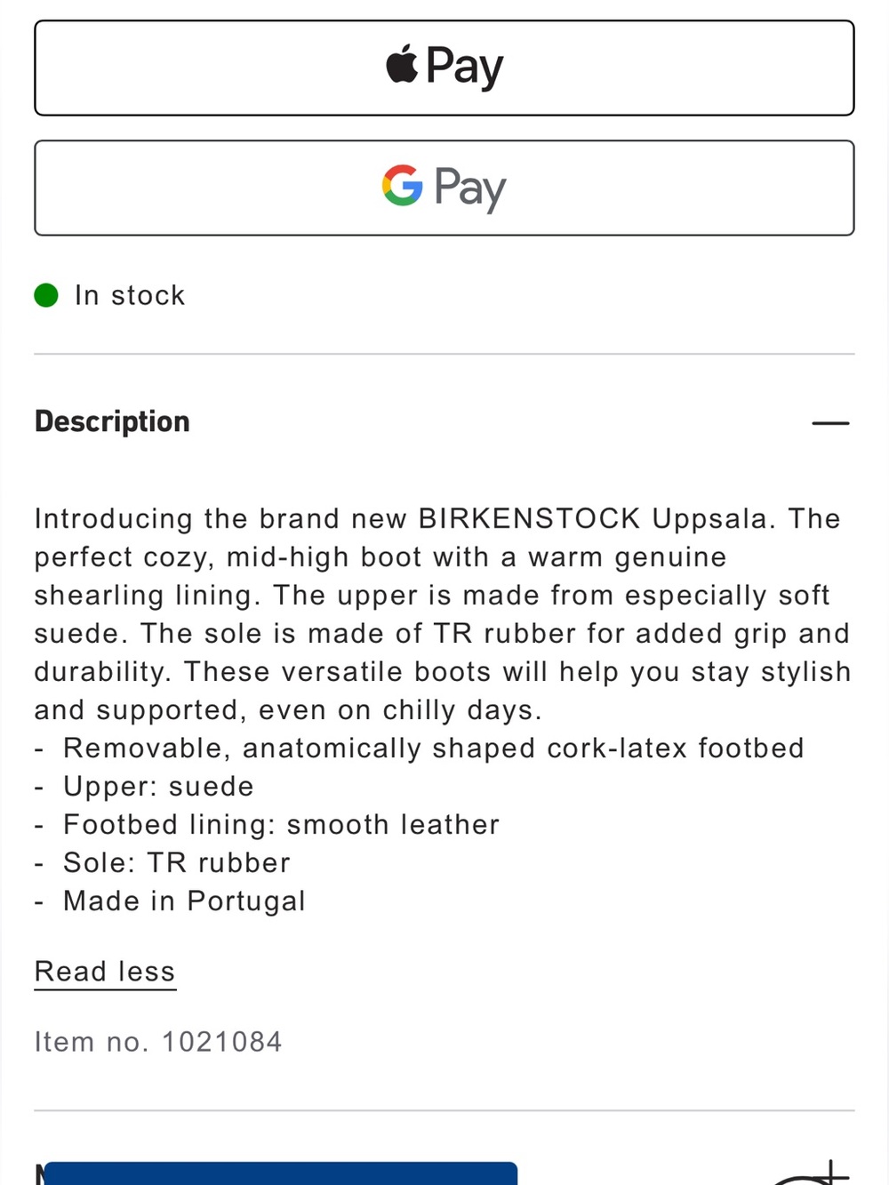Birkenstock Uppsala Shearling Suede Winter Boots in Graphite Gray.$200 - Picture 10 of 10